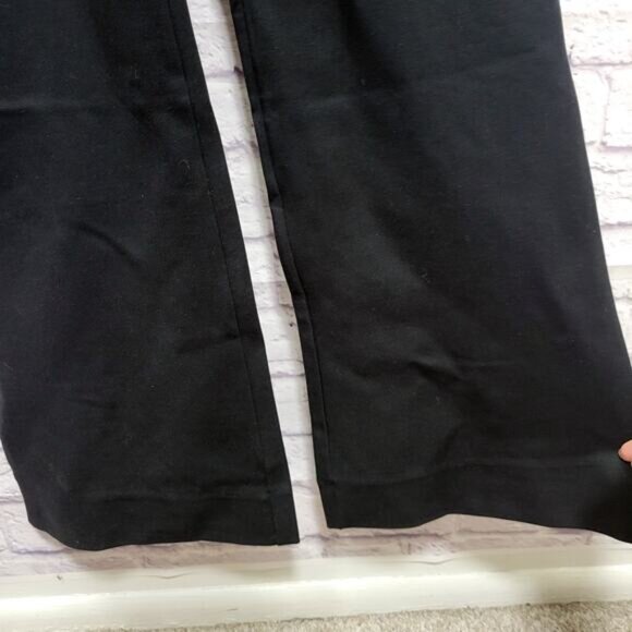 NWT Spanx Perfect Sleeveless Jumpsuit Sz L Tall Black Stretch Flare Leg Zip Back - Picture 4 of 10